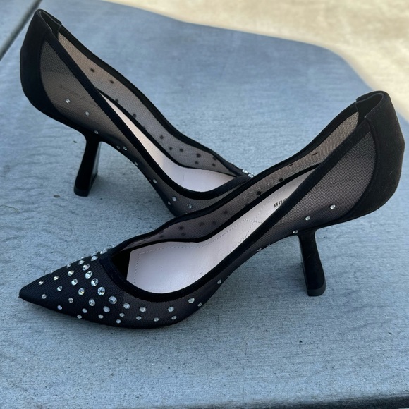 Nicholas kirkwood black mesh rhinestone heels - Picture 3 of 7